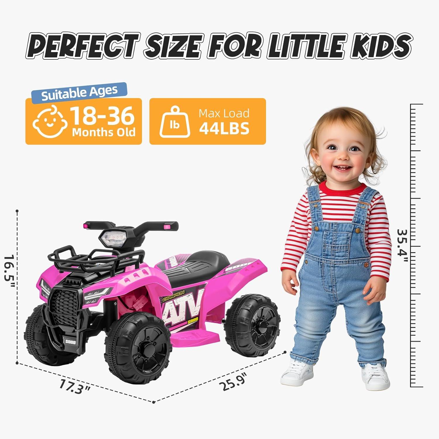 Aosom Aosom 6 Volt 1 Seater All-Terrain Vehicles Battery Powered Ride On