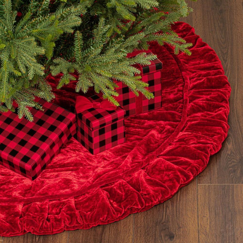 Hubbert Plush Velvet Christmas Textile Collection