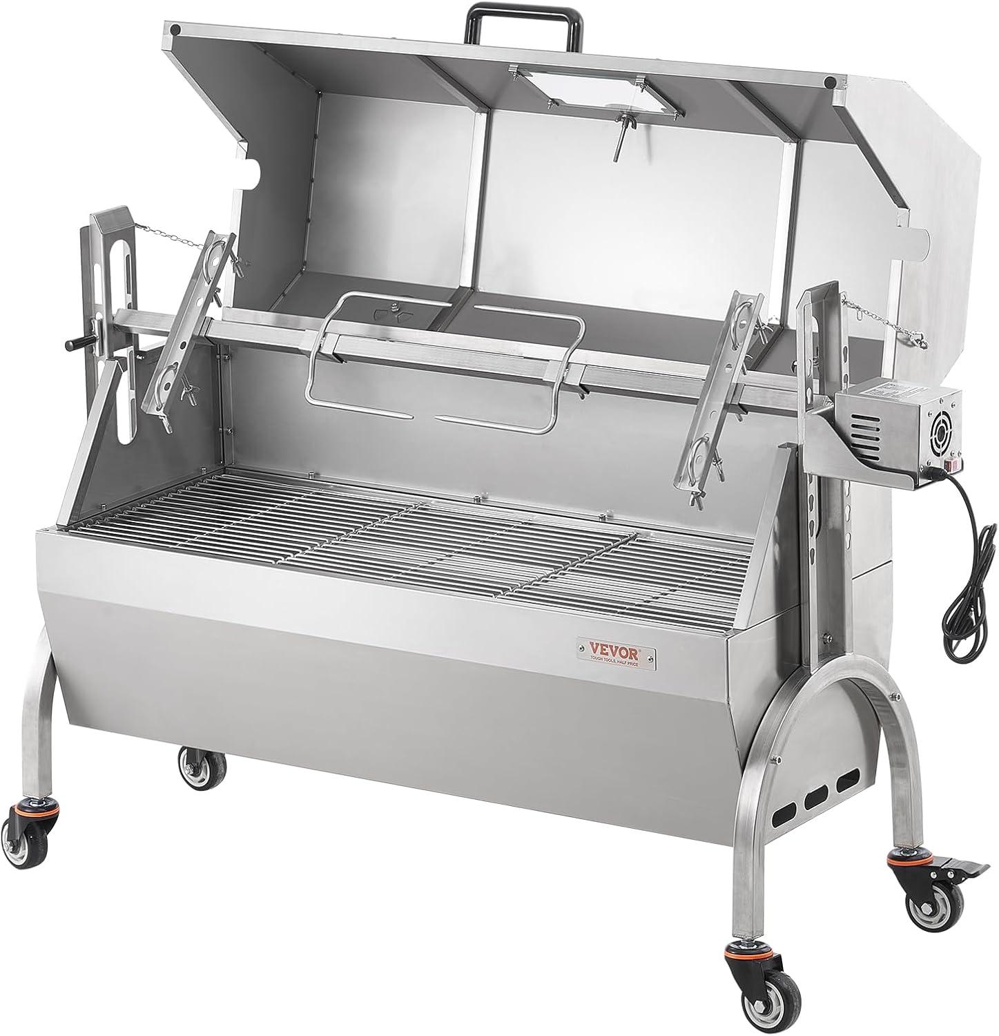 Roaster Spit Rotisserie BBQ Grill Pig Lamb Chicken Roaster 52W 198LBS