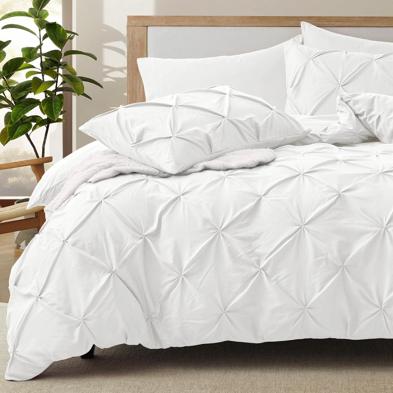 Becky Cameron Pinch Pleat Textured Duvet Cover Set