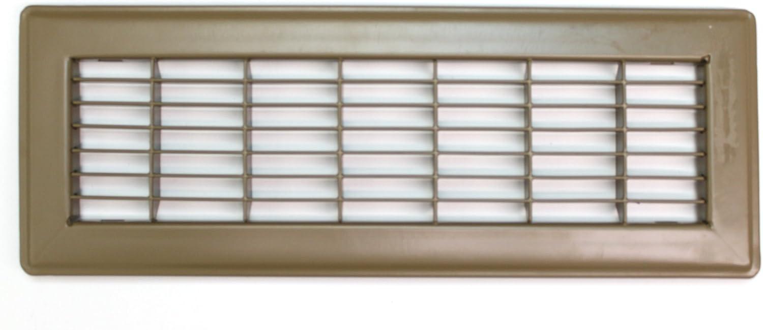 Brown Heavy Duty Steel Floor Grille with Fixed Blades