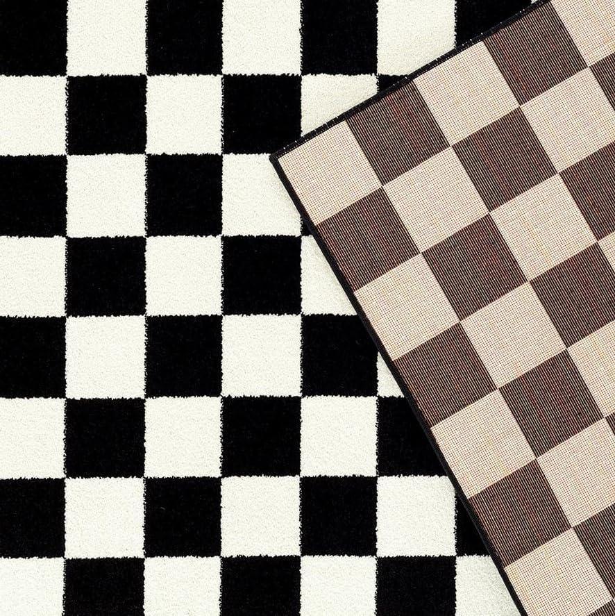 Luxe Weavers Checkered Geometric Area Rug