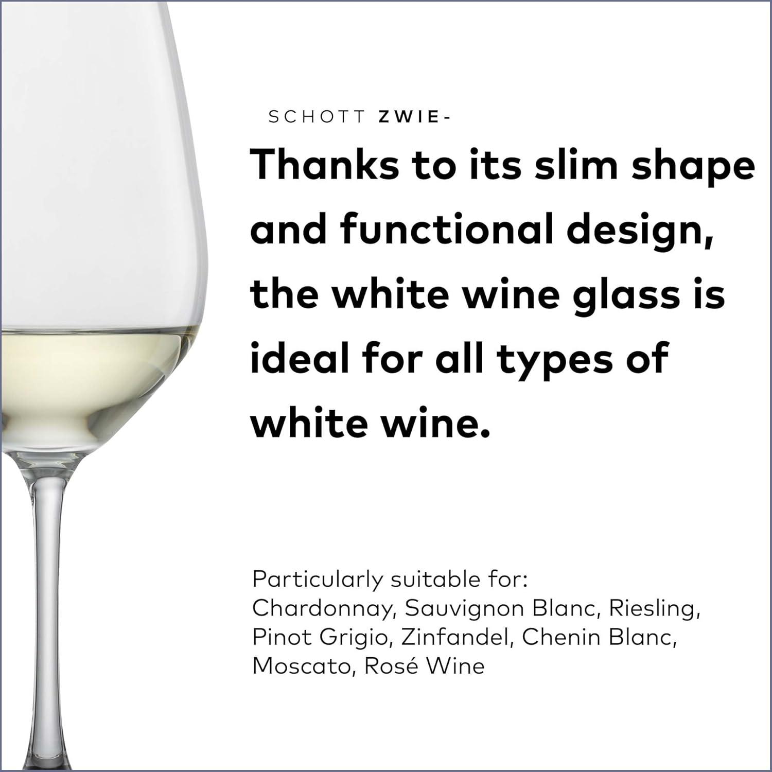 Forte 9 oz. Crystal White Wine Glass