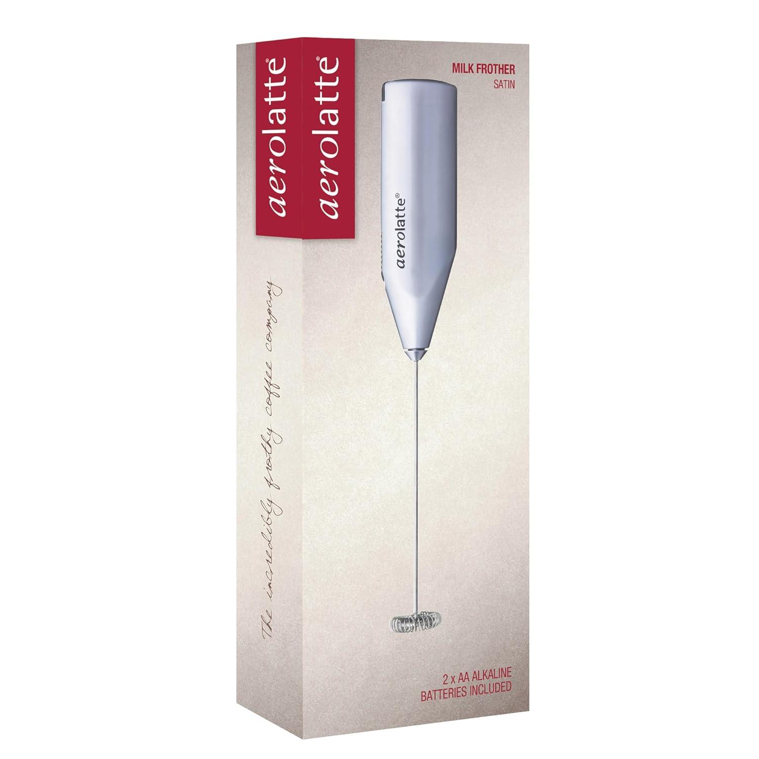 Aerolatte Milk Frother, Steam-Free Frother, Satin Finish