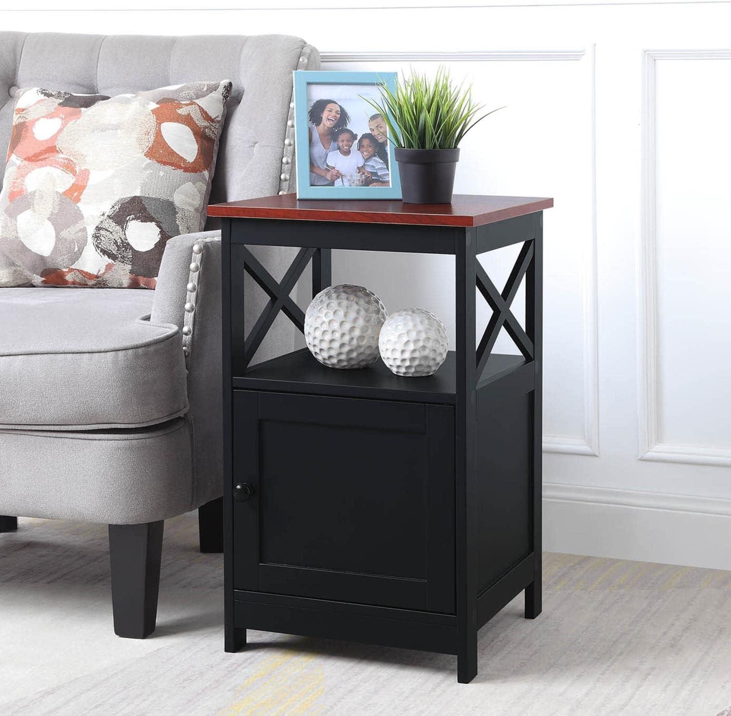 Convenience Concepts Oxford End Table with Cabinet, Multiple Finishes