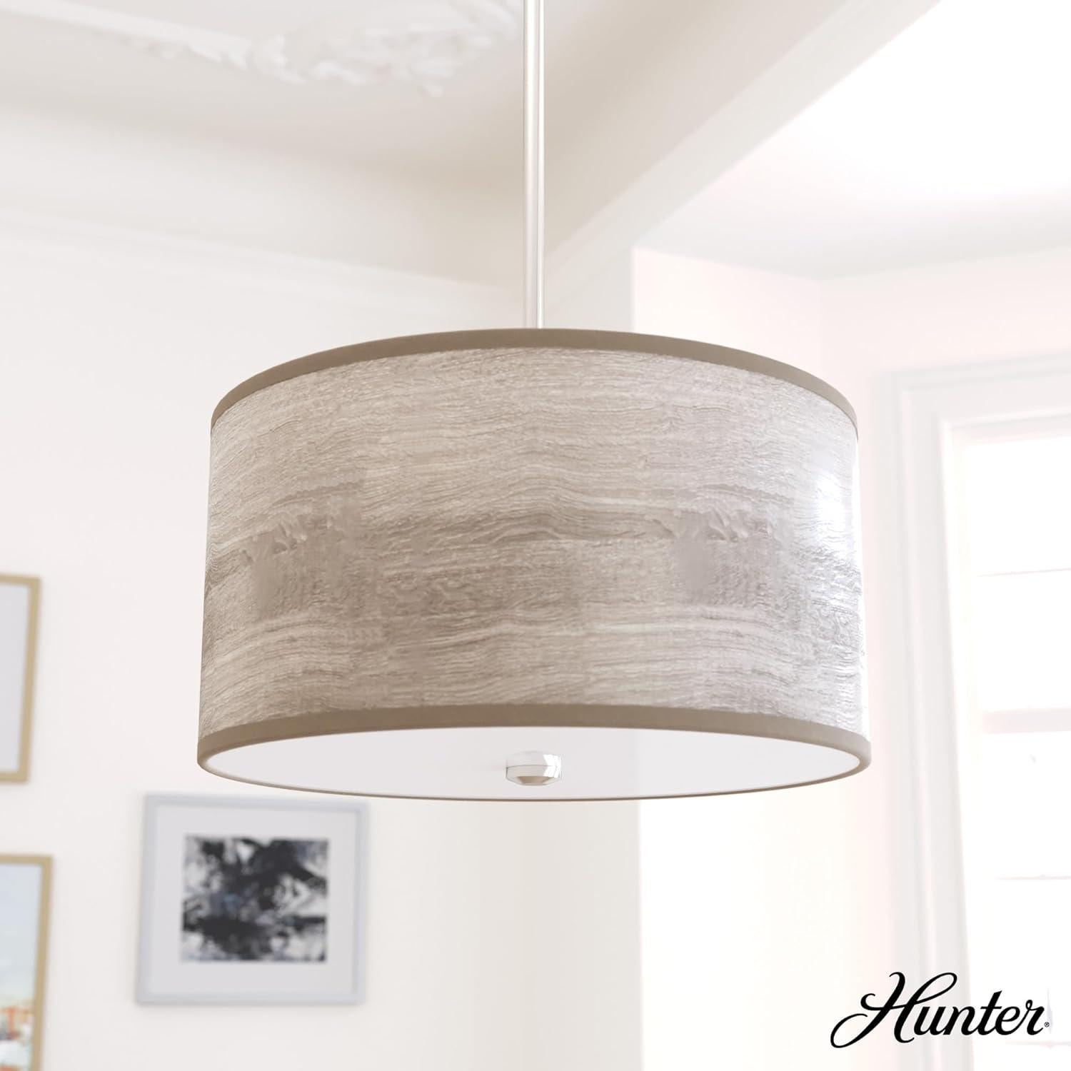 Hunter Solhaven 14 Pendant Solhaven 2 Light 14" Wide Pendant - Light Gray Oak