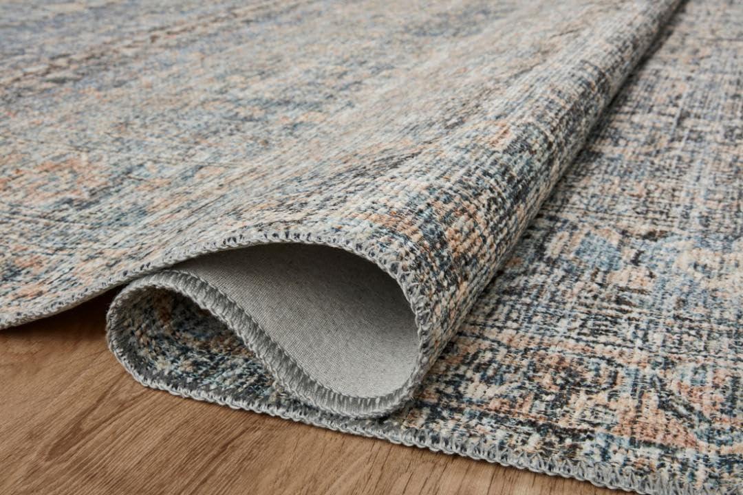 Amber Lewis x Loloi Amber Lewis x Loloi Billie Denim / Blush Area Rug
