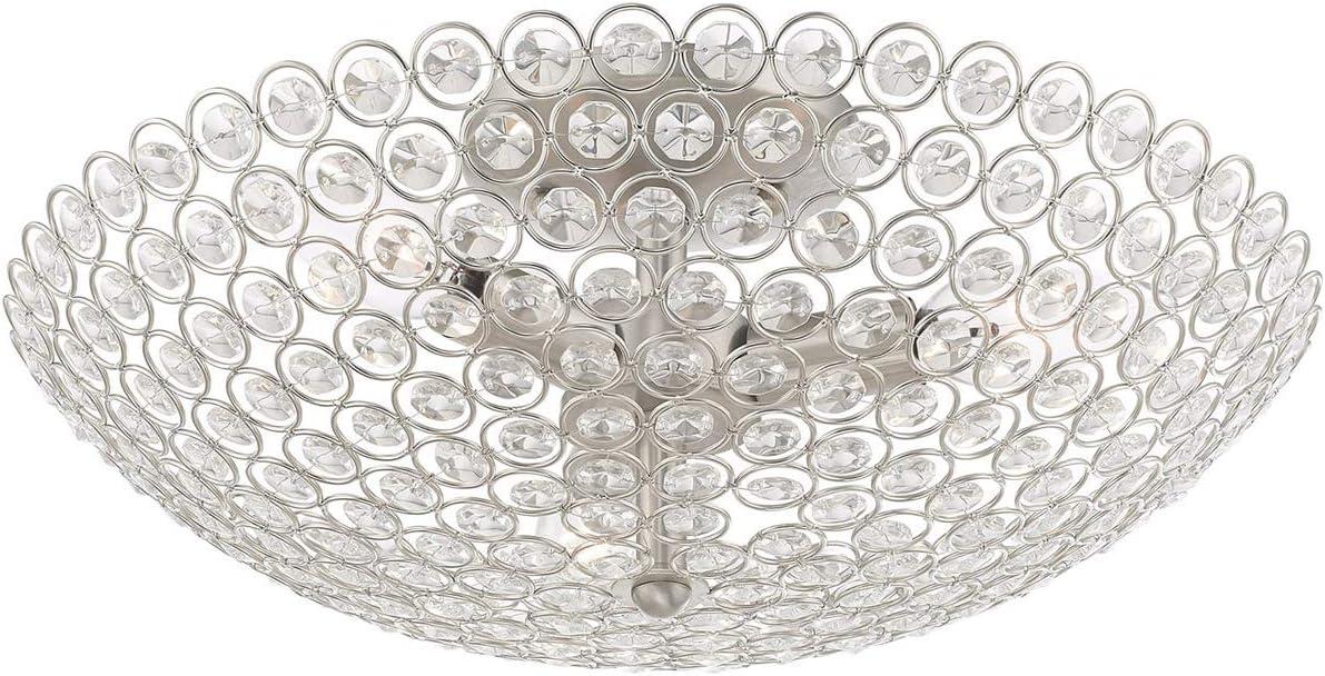 Livex Lighting Cassandra 3 - Light Flush Mount in  Brushed Nickel