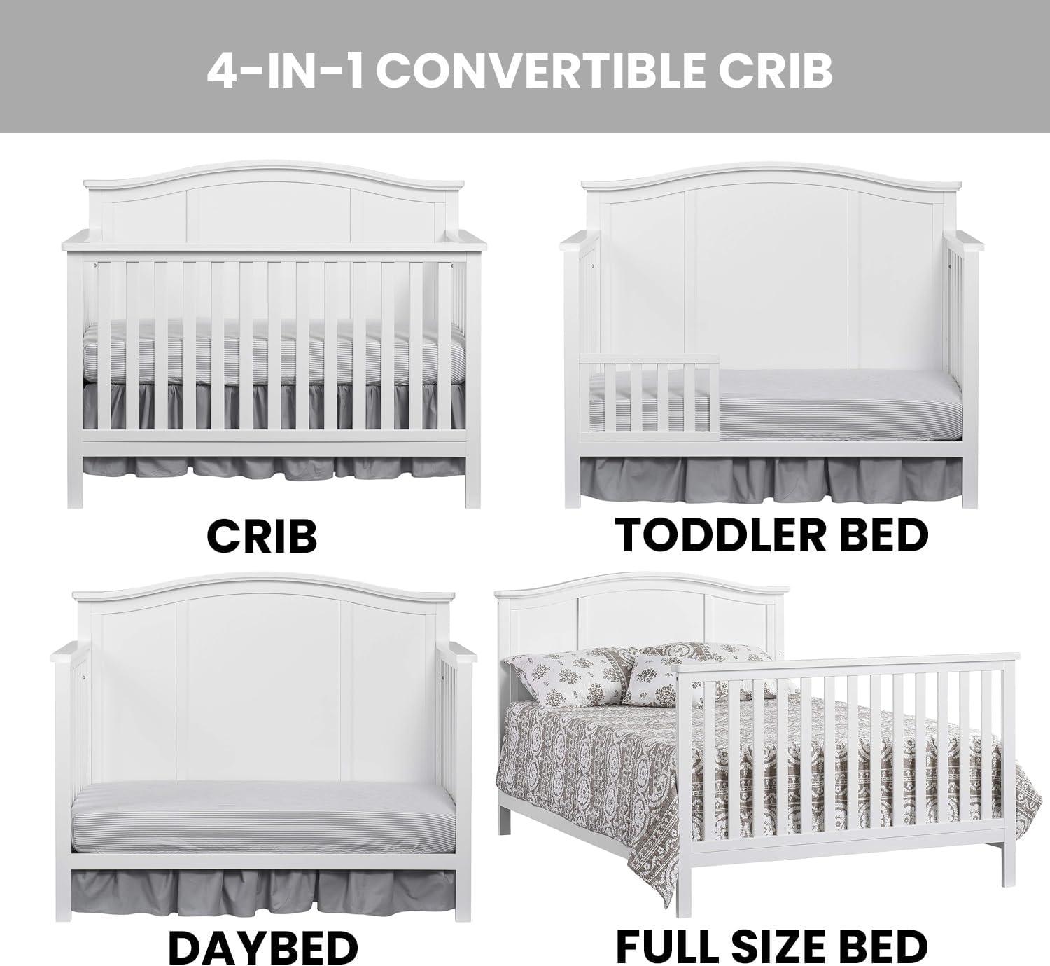 Oxford Baby Emerson 4-in-1 Convertible Crib