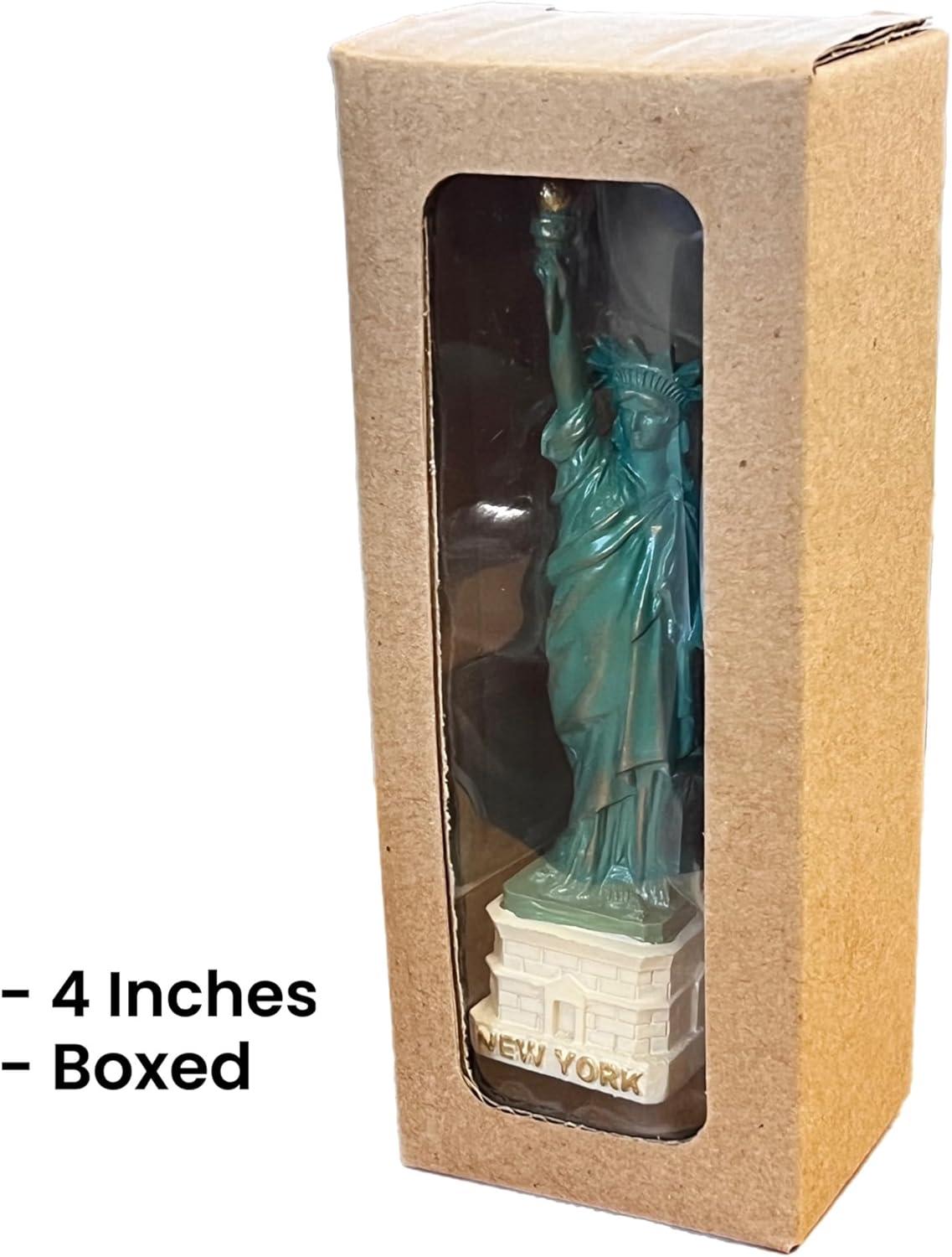 Authentic Scaled 4" Copper Statue of Liberty Replica Statues, NYC Souvenir