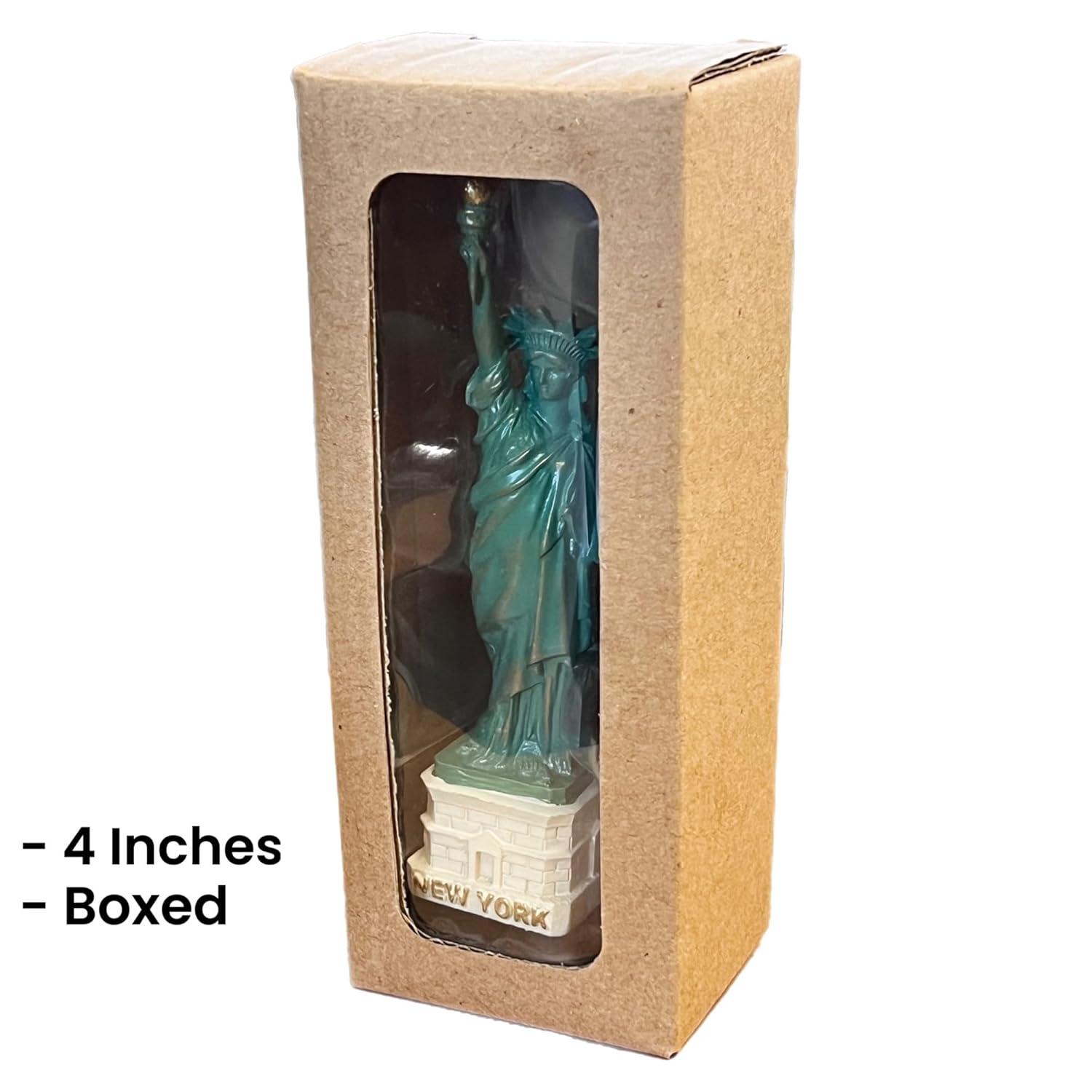 Authentic Scaled 4" Copper Statue of Liberty Replica Statues, NYC Souvenir