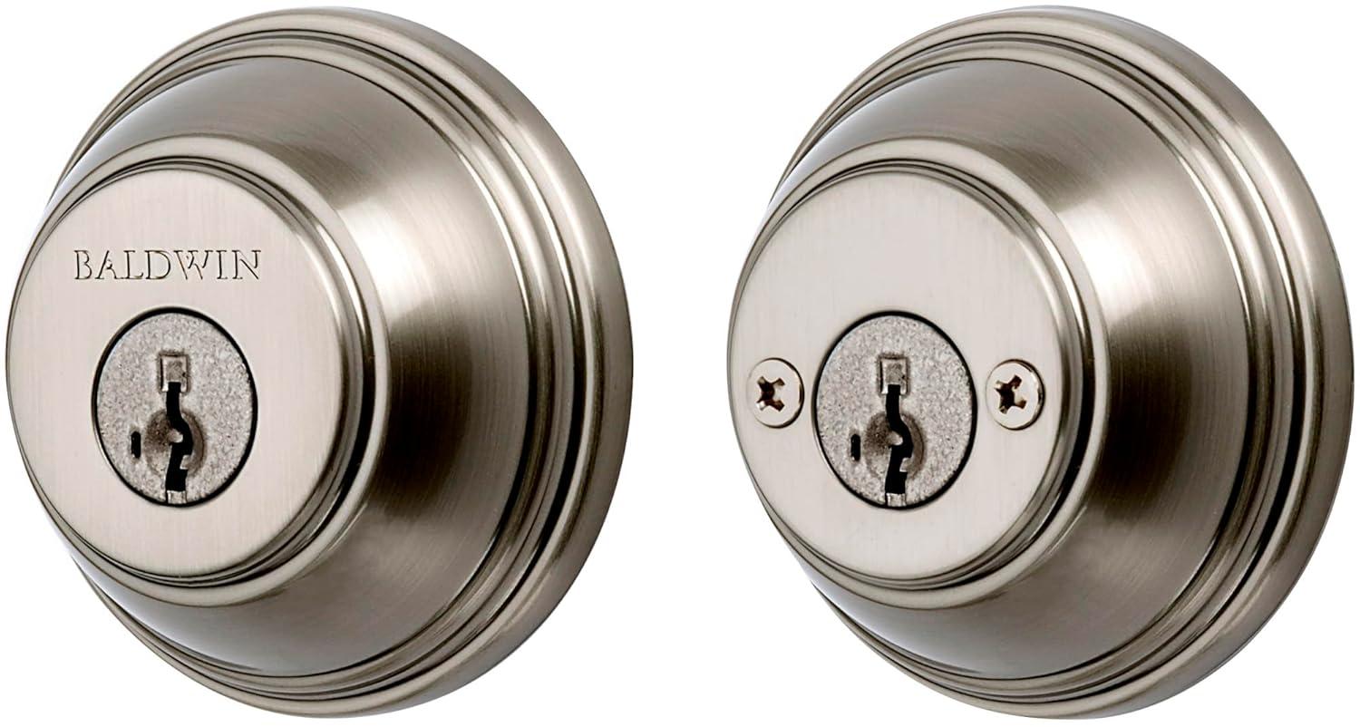 385 Round Double Cylinder Deadbolt Featuring SmartKey in Venetian Bronze