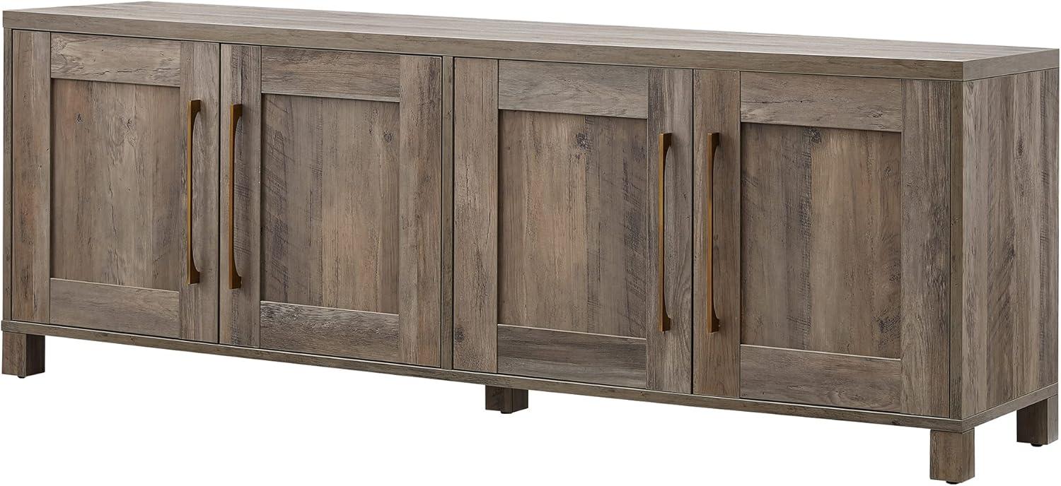 Evelyn&Zoe Chabot Rectangular TV Stand for TV's up to 75", Gray Oak