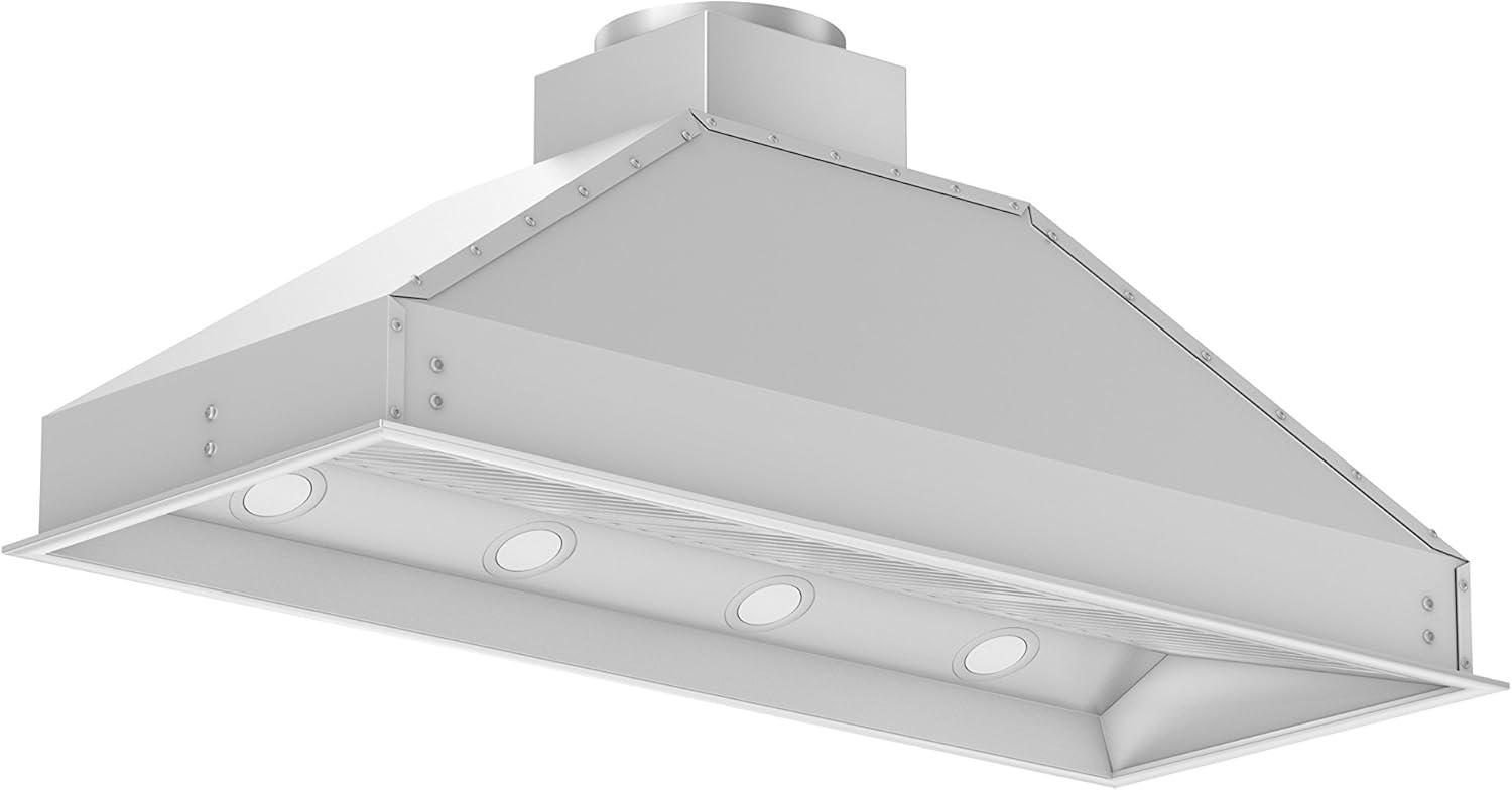 46" 700 CFM Ducted Insert Range Hood in Brushed Stainless Steel