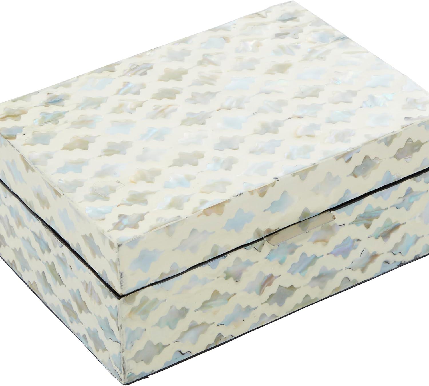 Set of 2 Wooden Boxes with Pattern - Olivia & May