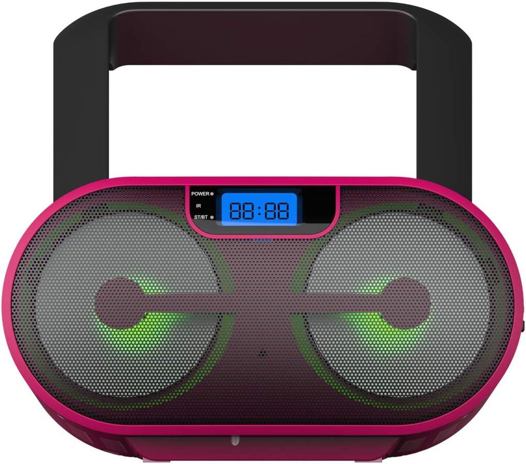 Impecca CDB237BTP Cdmp3stereoboomboxam/fmradiowithbluetoot
