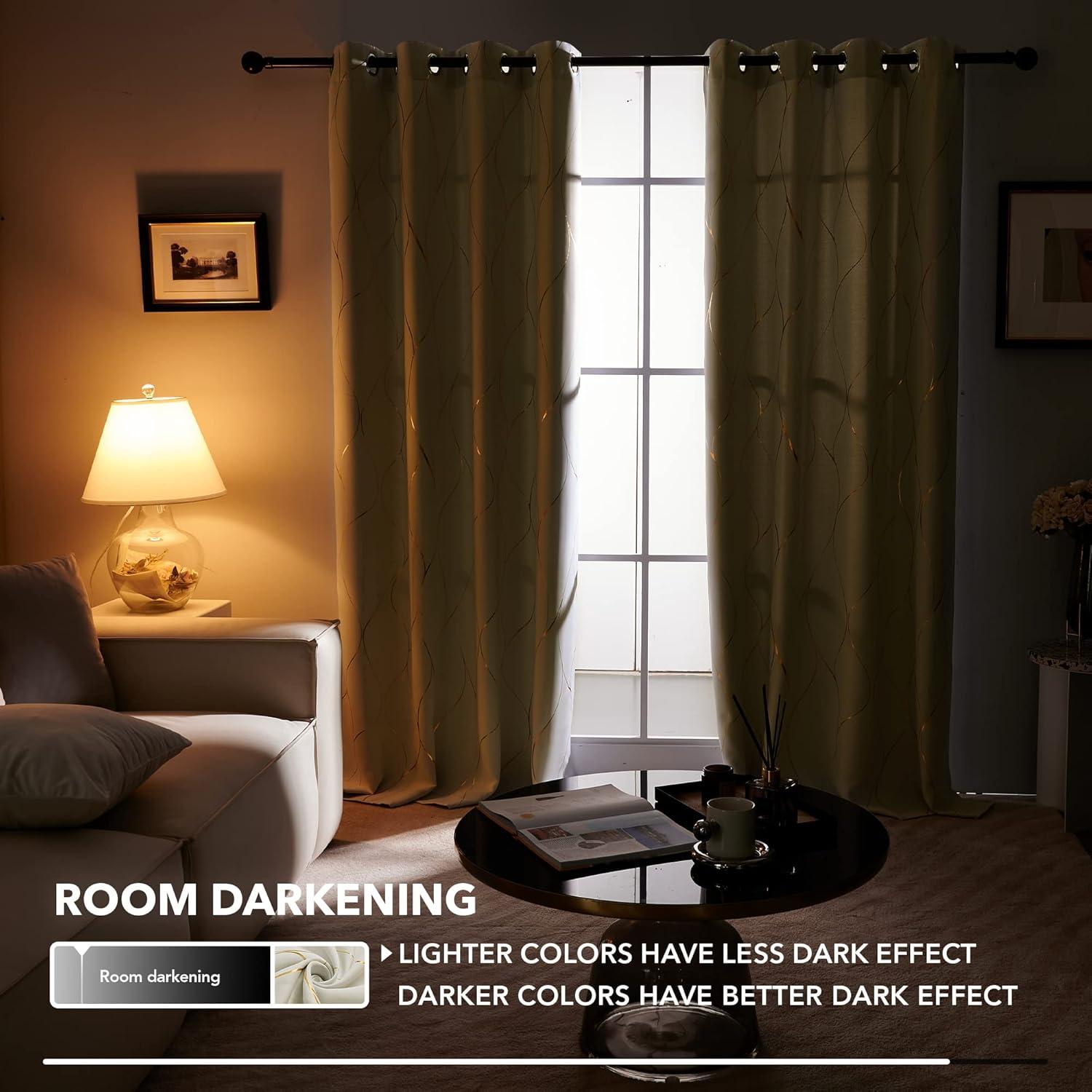 Everly Quinn Boulus Polyester Room Darkening Curtain Pair