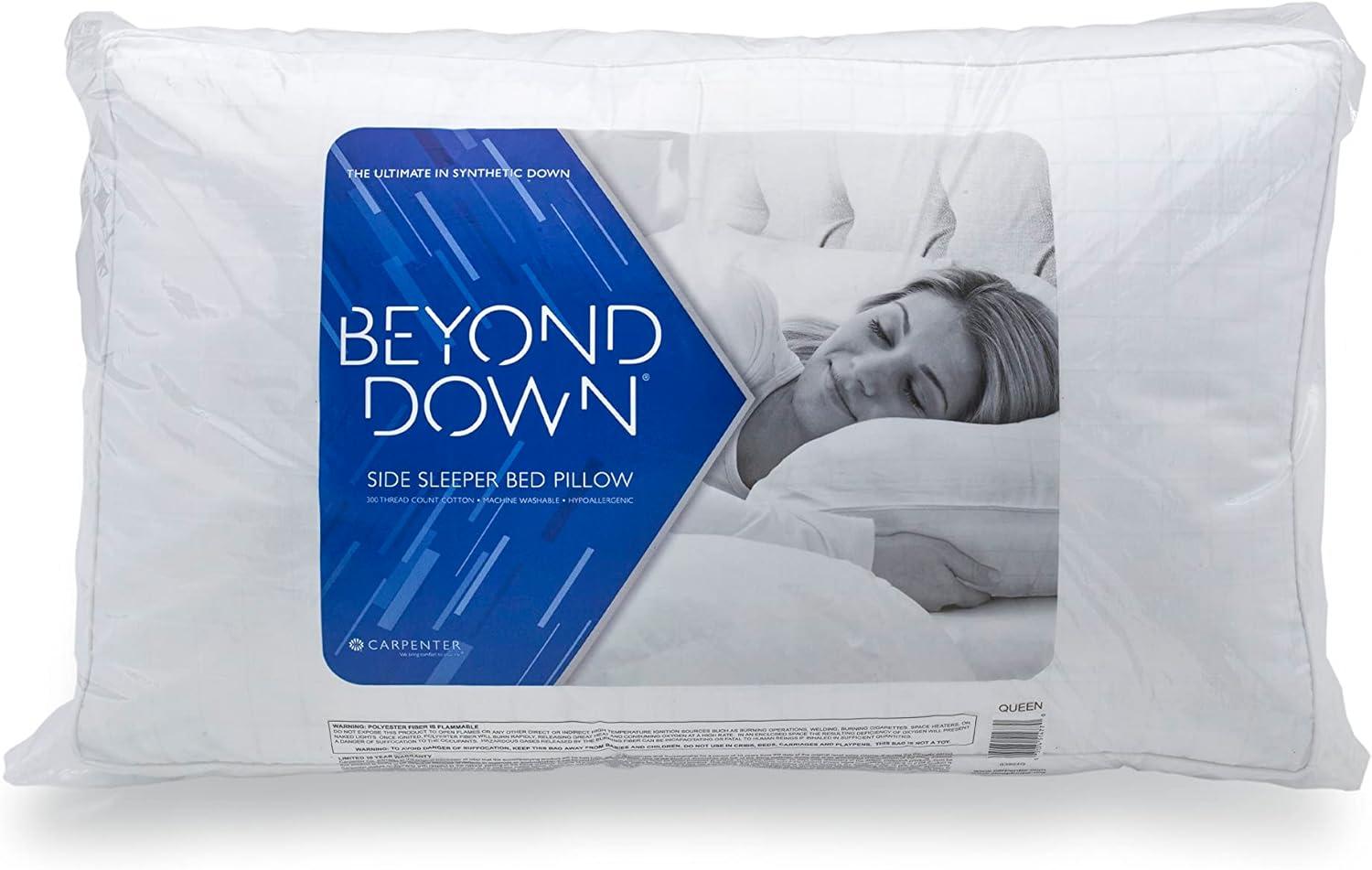 Beyond Down Gel Fiber Side Sleeper Pillow, Standard/Queen