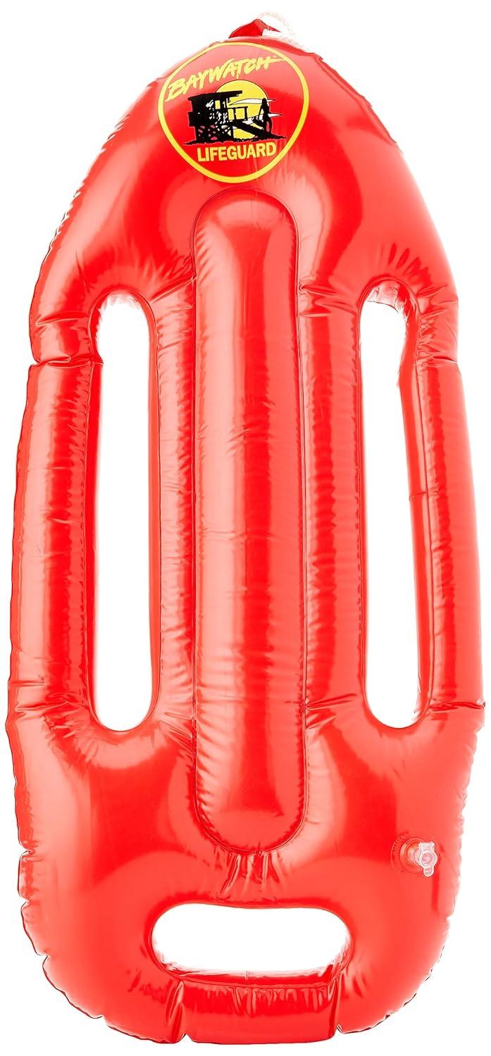 Smiffy's Costumes Baywatch Inflatable Mock Life Raft Preserver Boogie Board 27" Costume Accessory