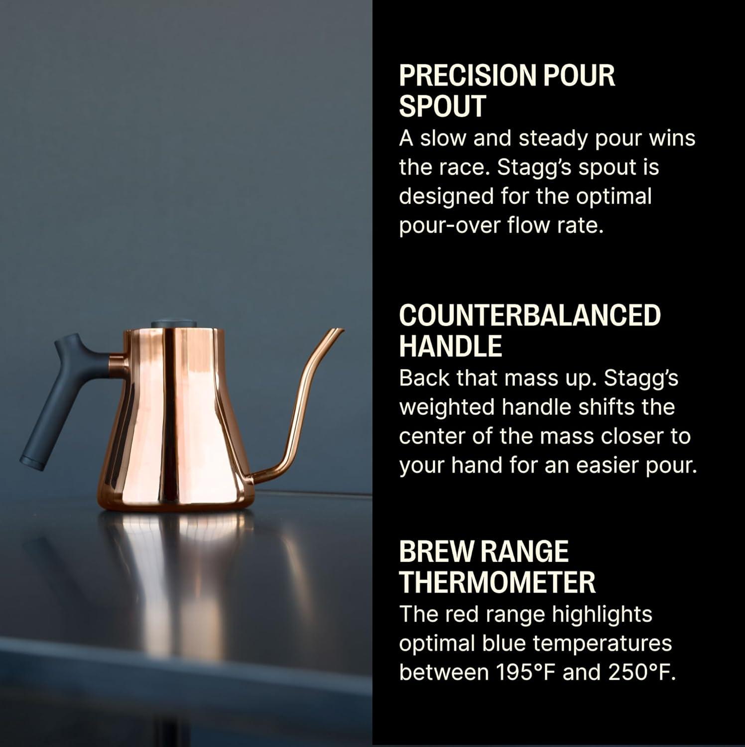 Fellow Stagg Pour Over Tea Kettle in Matte Black