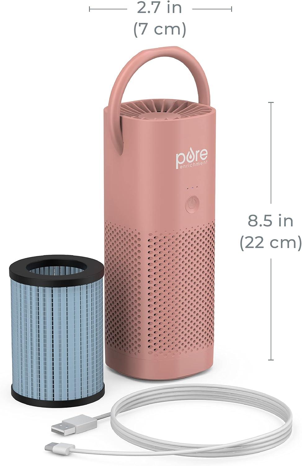 Blush Portable HEPA Air Purifier with Odor Absorbing Filter