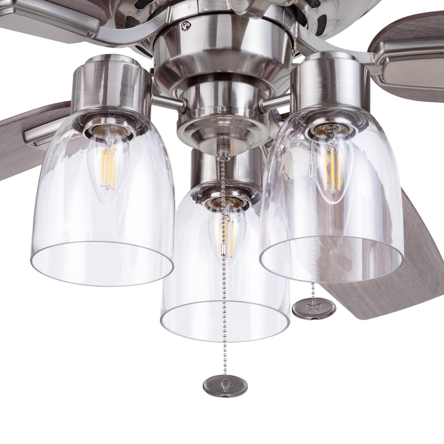 Prominence Home Magonia 52 Led Magonia 52" 5 Blade Indoor Led Ceiling Fan - Black