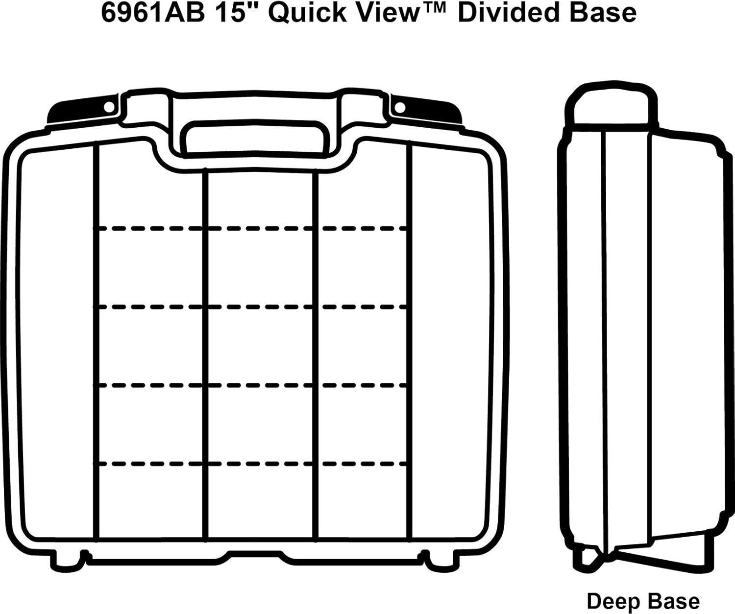 Artbin Quick View Case, 15" Deep Base Divided