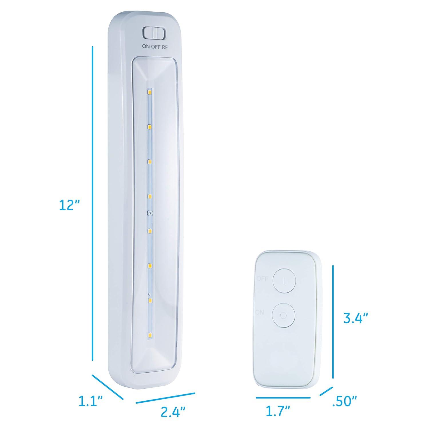 GE 12-in Battery LED Under Cabinet Light Bar with Remote