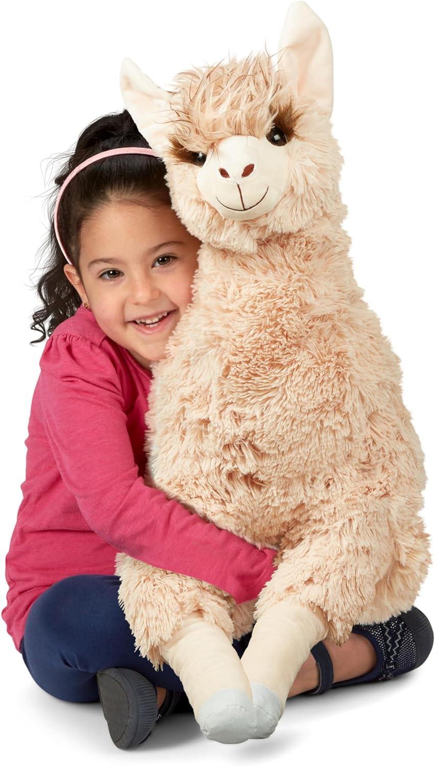 Melissa & Doug Jumbo Llama Stuffed Plush Animal (26 Inches Tall)