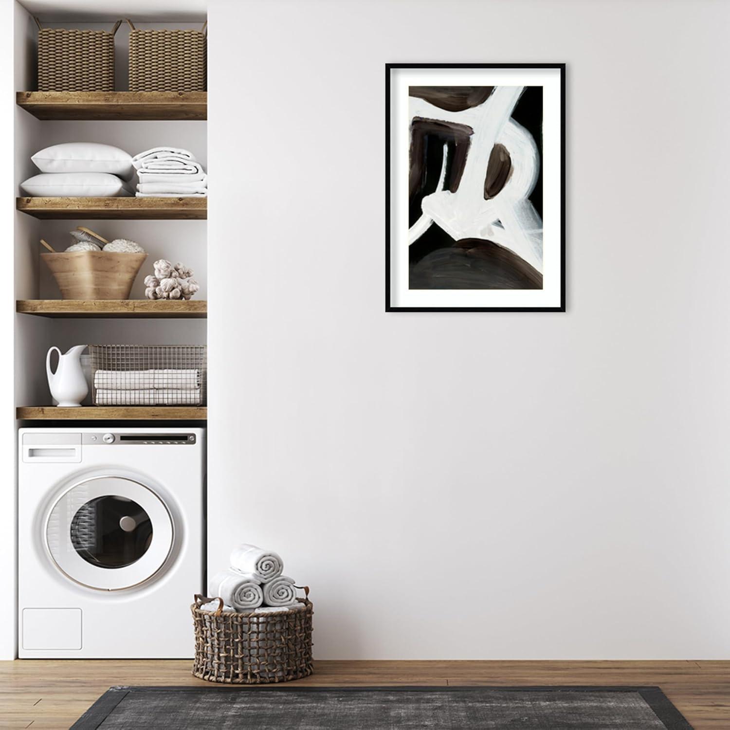 30" x 41" Connected by Dan Hobday Wood Framed Wall Art Print - Amanti Art: Minimalist Abstract, Giclee Lithograph
