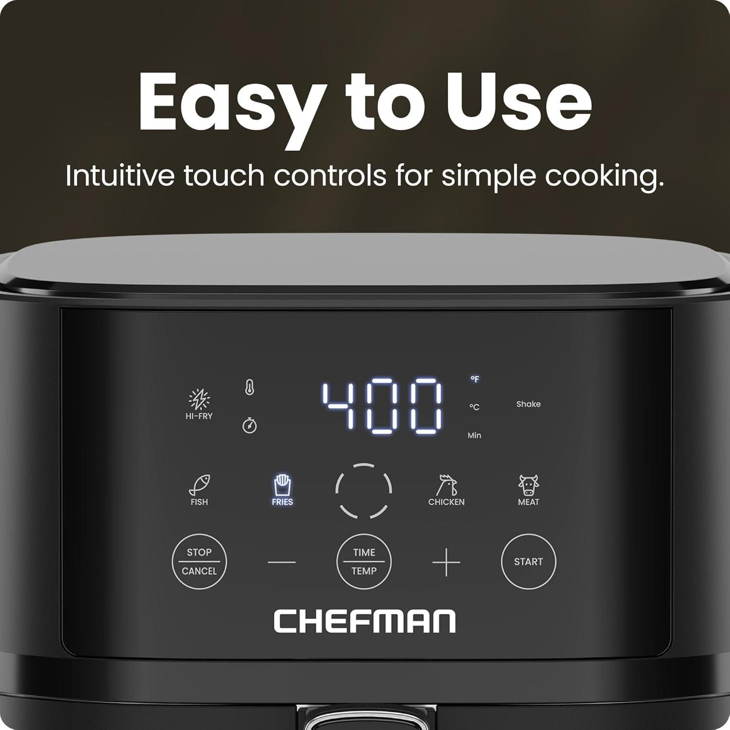 Chefman 4 Liter Air Fryer Black