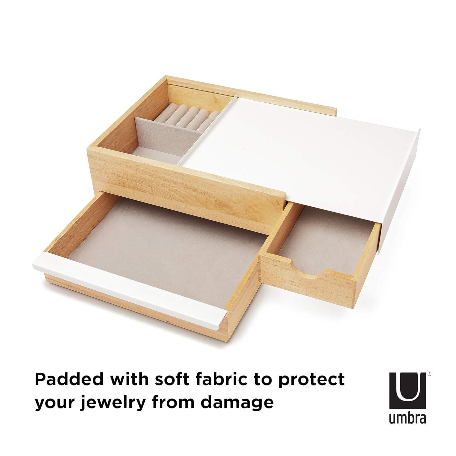 Umbra Stowit White and Neutral Jewelry Box Storage