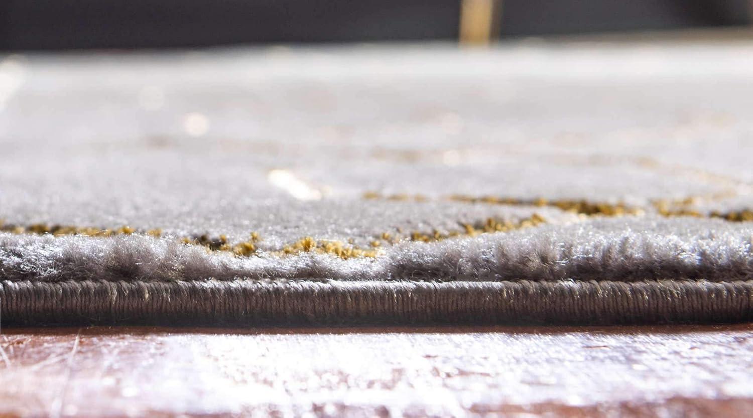 Glam Gray/Gold Area Rug