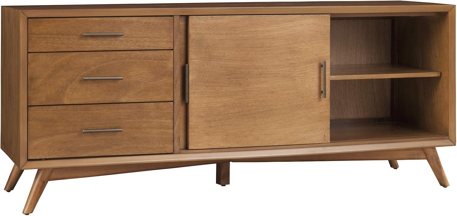 Alpine Furniture Flynn Large Wood TV Console in Acorn Brown