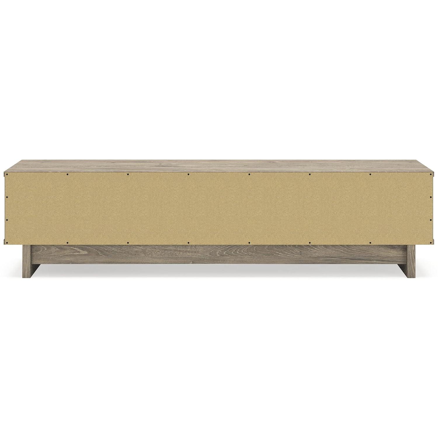 Signature Design by Ashley Contemporary Oliah Storage Bench  Natural