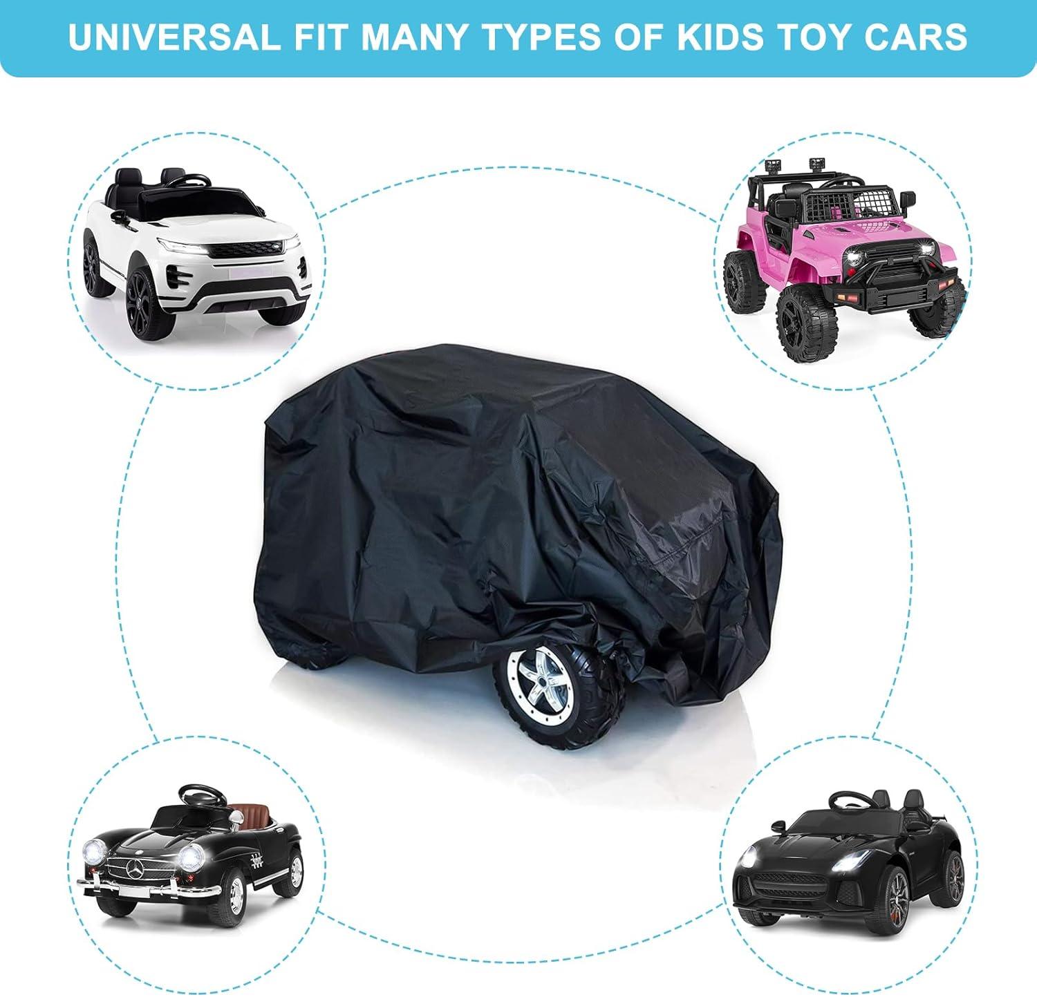 Universal Black Oxford Fabric Kids Ride-On Toy Car Cover