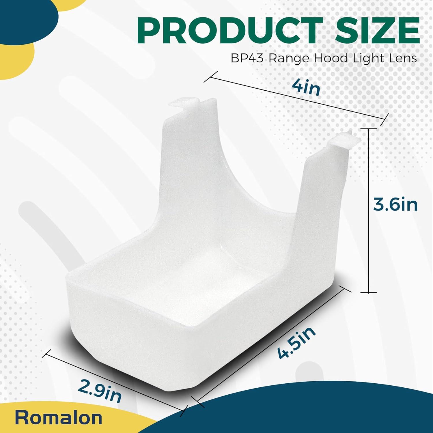 WeiLaiKeQi 99110437 Range Hood Light Lens Cover Lightweight Easy to Install Replacement