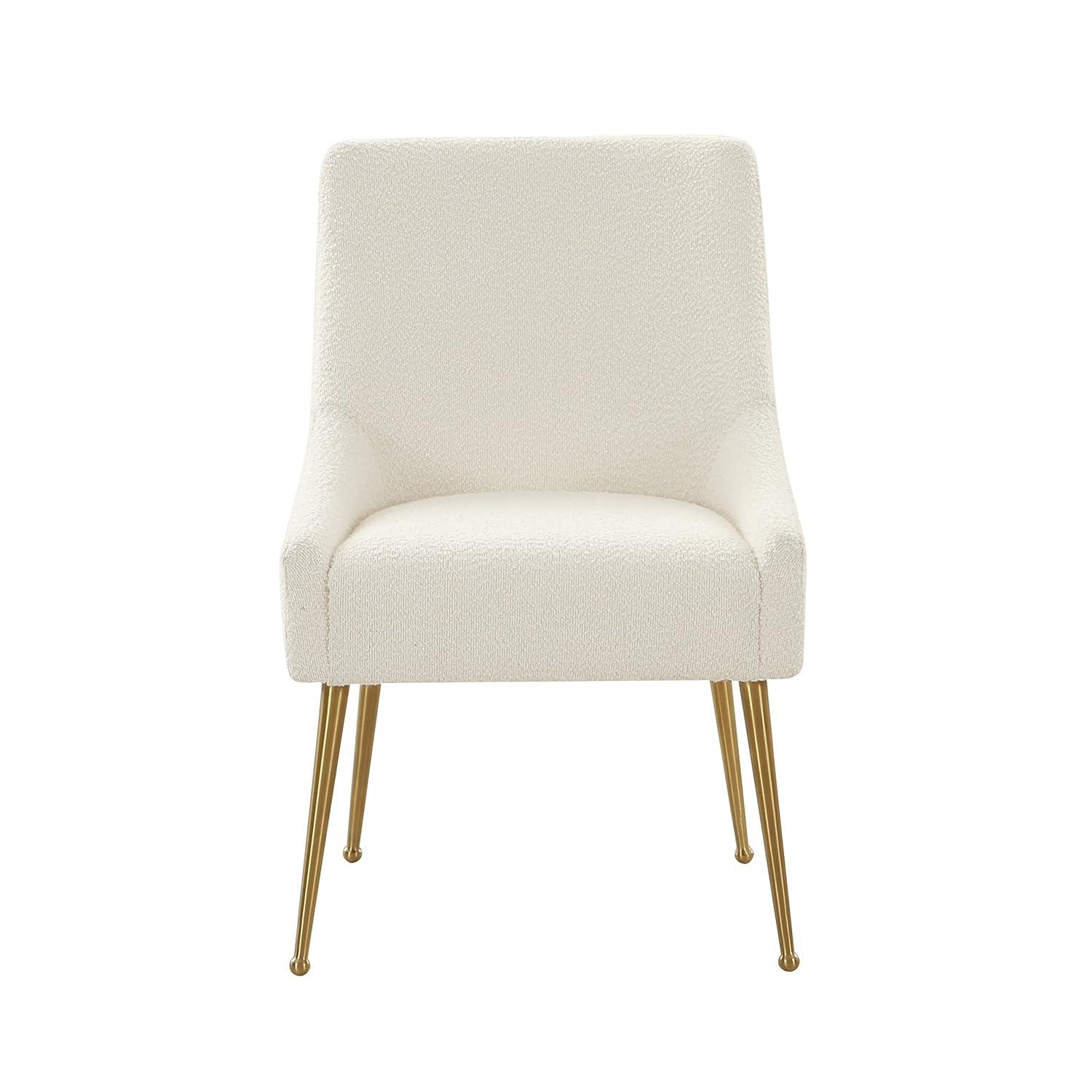 Beatrix 19'' H Velvet Upholstered Metal Parsons Chair