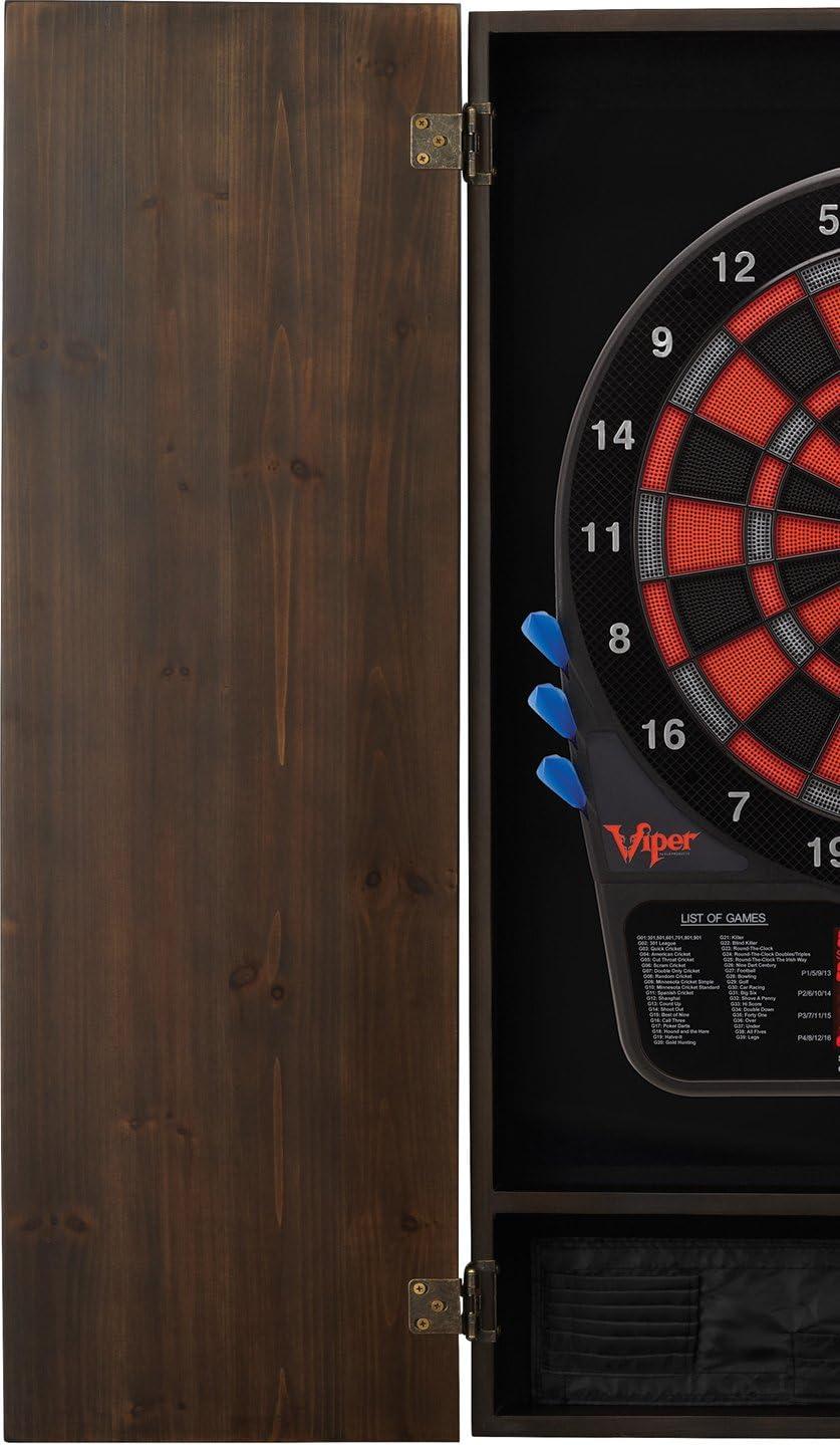 Metropolitan Electronic Dartboard and Cabinet Set with Darts