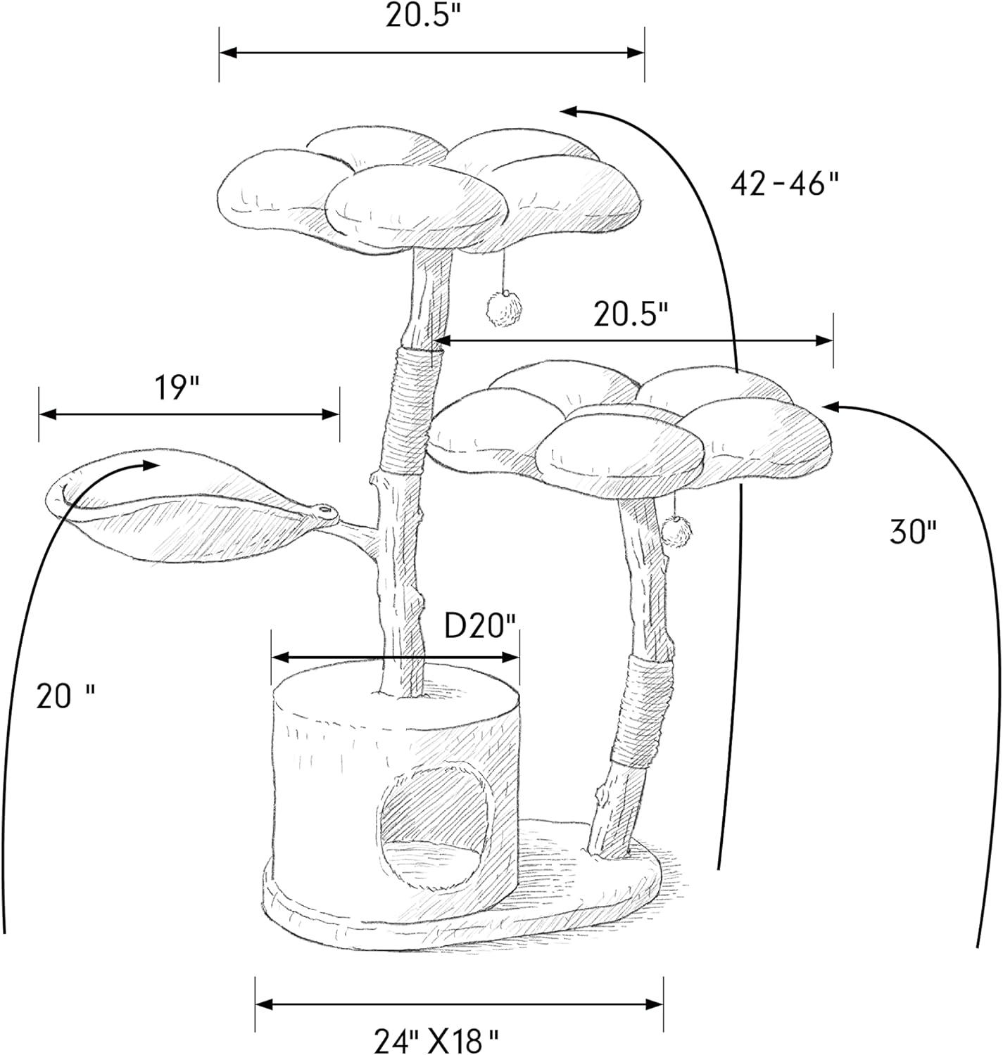 Venturi 43'' H Cat Tree