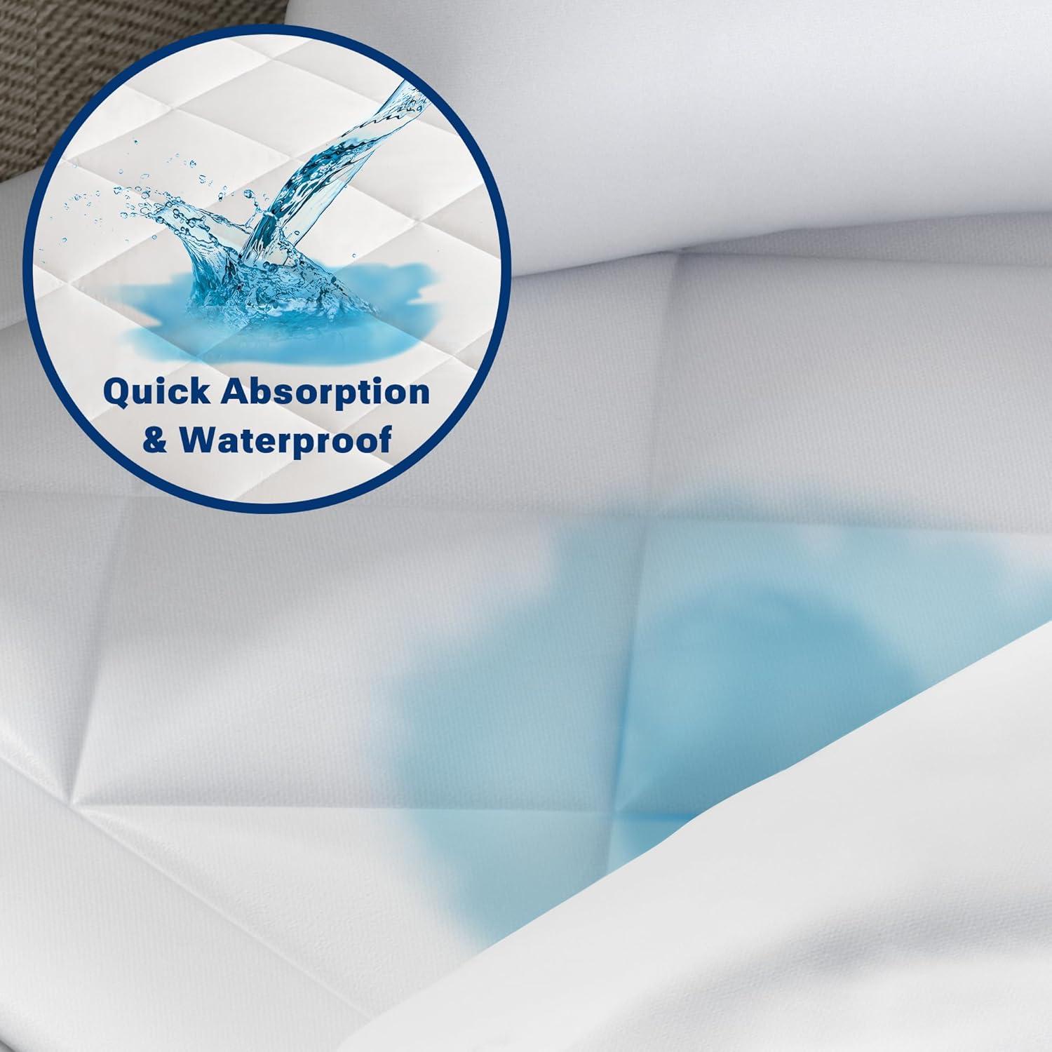 Amity Waterproof Soft Bed Mattress Pad