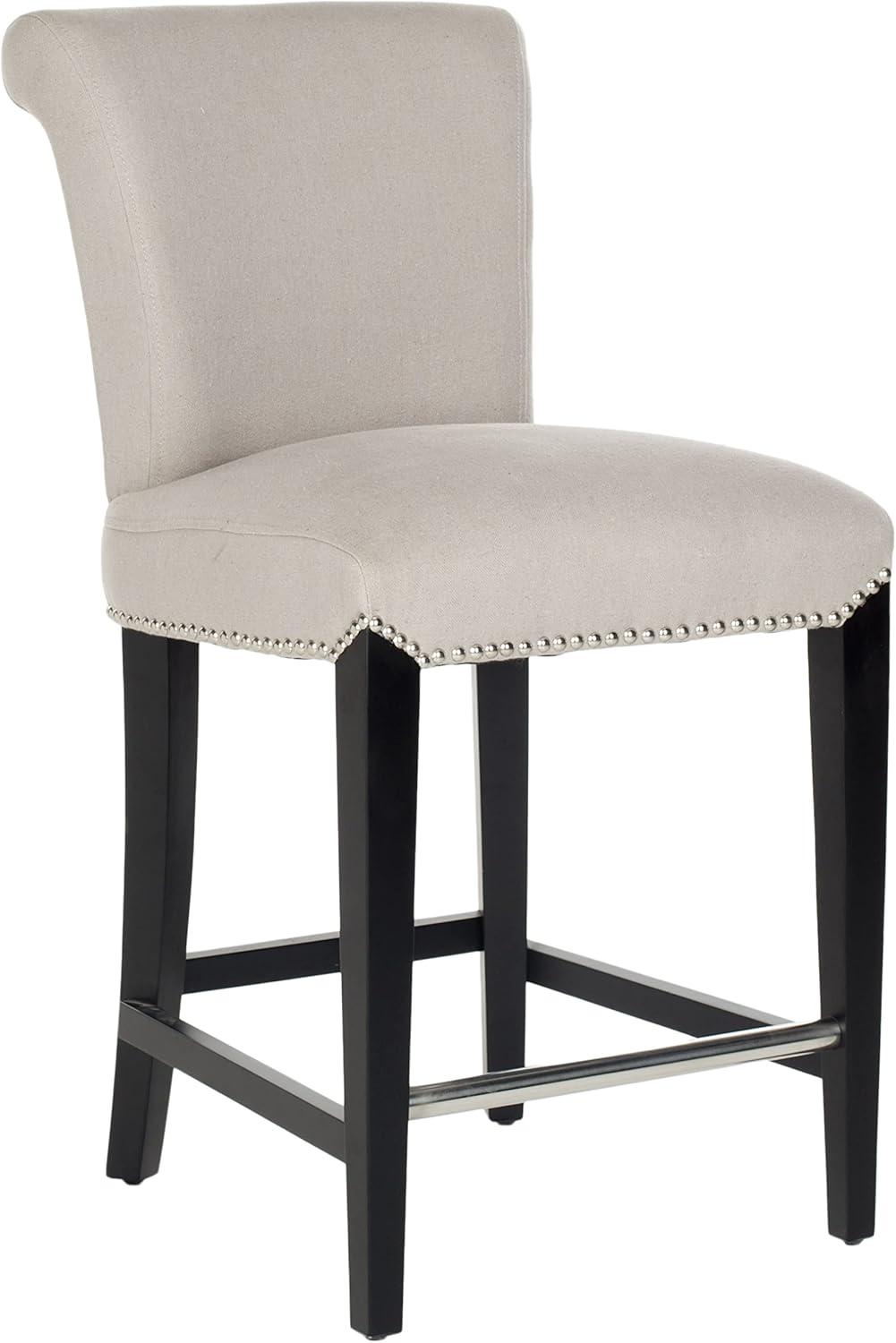 Darby Home Co Bowie Upholstered Counter Stool with Solid Wood Frame