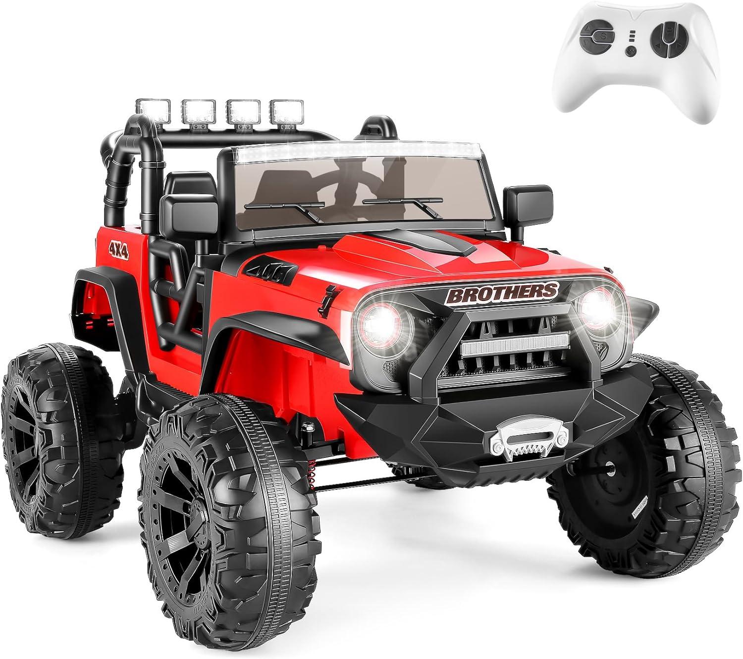 Red 24V 2-Seater Electric SUV with Remote Control