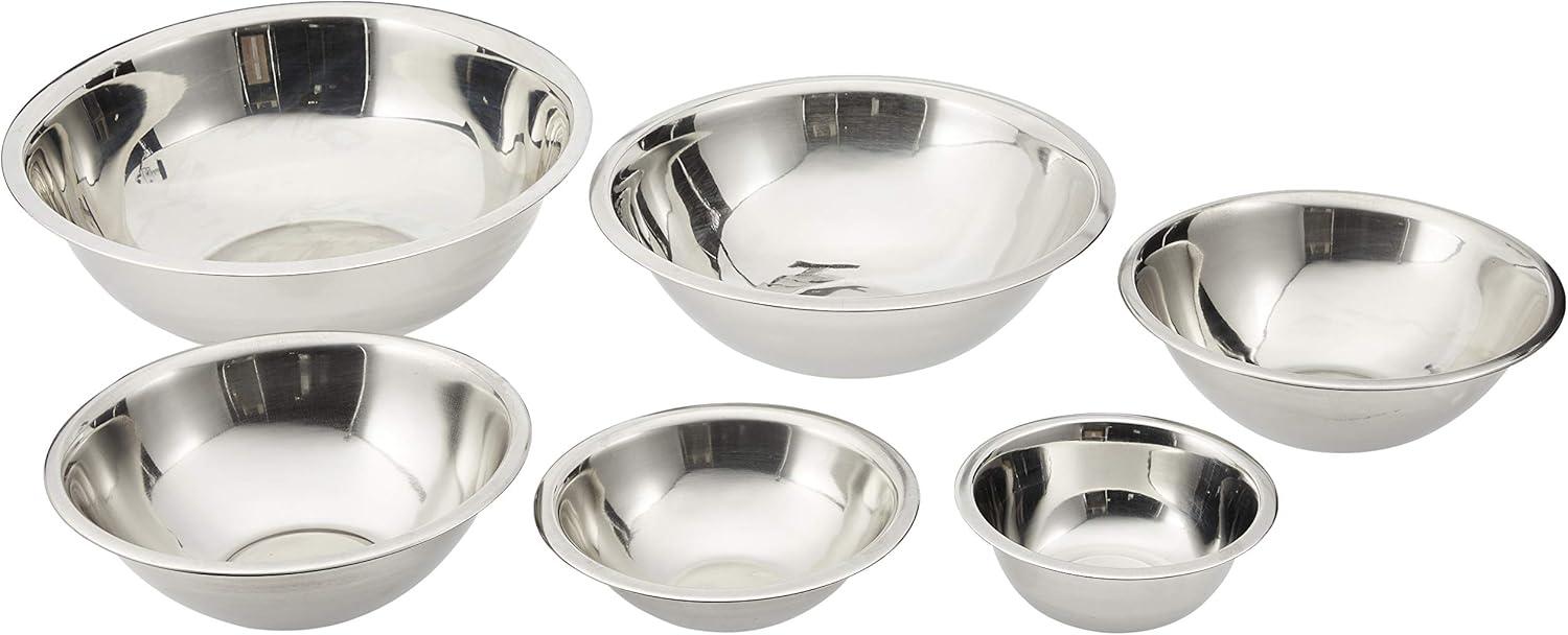 COOKPRO 717 5PC STAINLESS STEEL MIXING BOWL SET VERY DURABLE