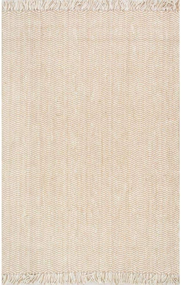 Handwoven Natural Jute 6' x 9' Rectangular Area Rug