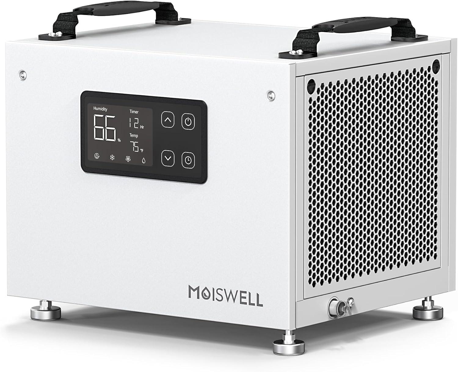 70 Pints Commercial Dehumidifier, Portable Crawl Space Dehumidifier for Basement Energy Star Certified Compact Dehumidifiers for Home with Drain Hose, Auto Defrost, Timer