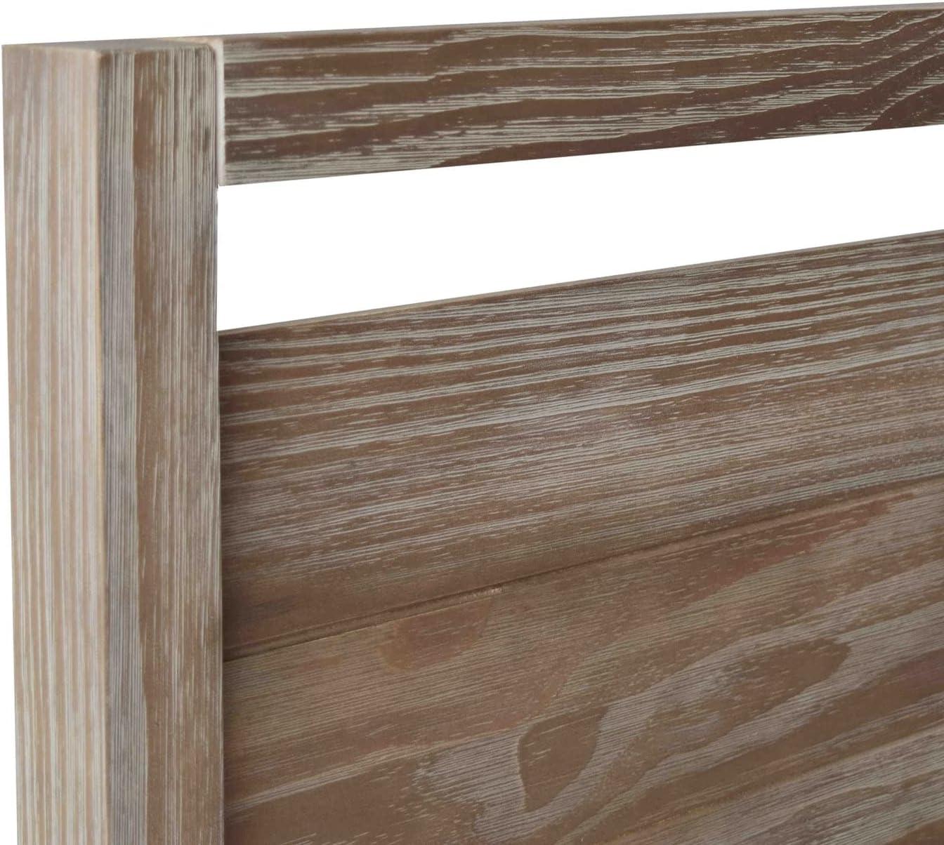 Loft Solid Wood Panel Bed