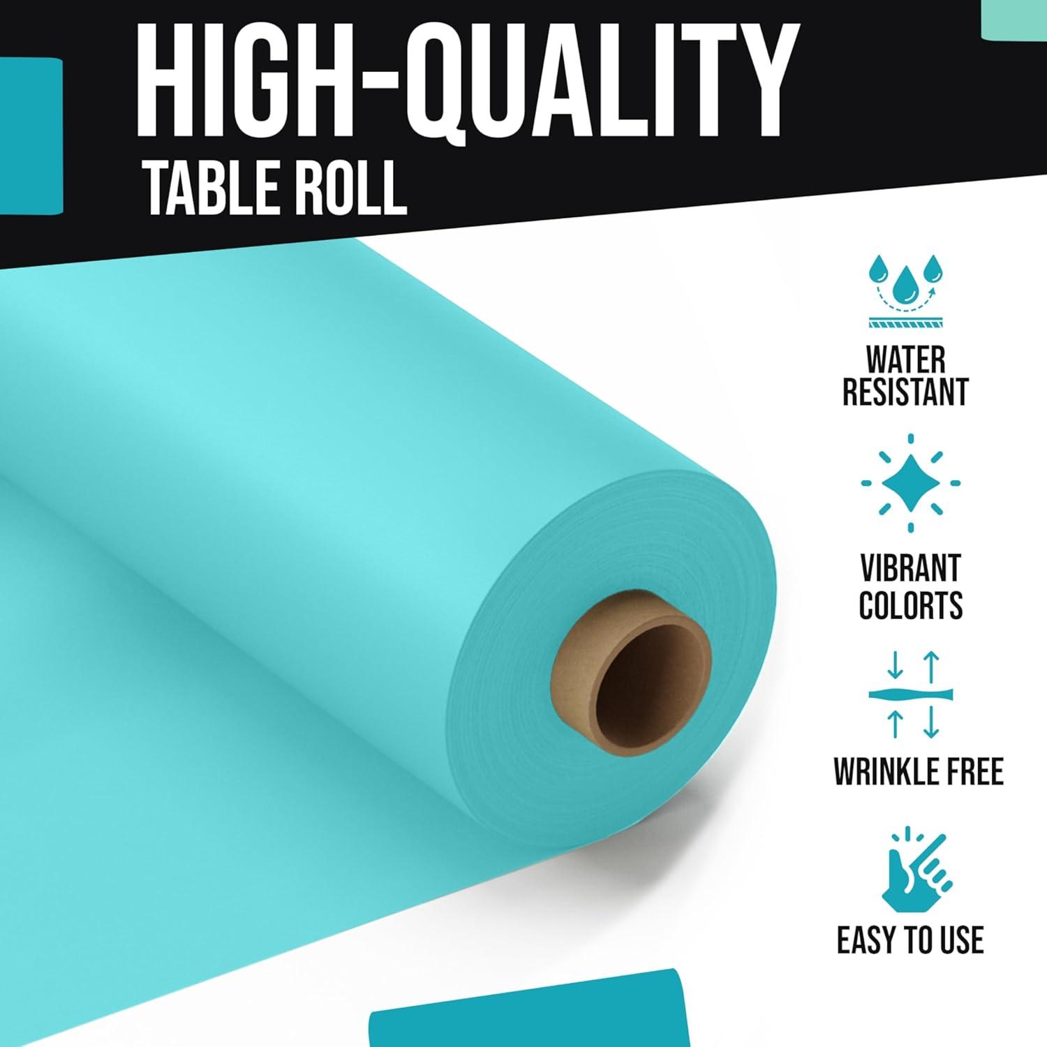 Crown Display 40 In. X 100 Ft. Blue Gingham Table Roll Disposable