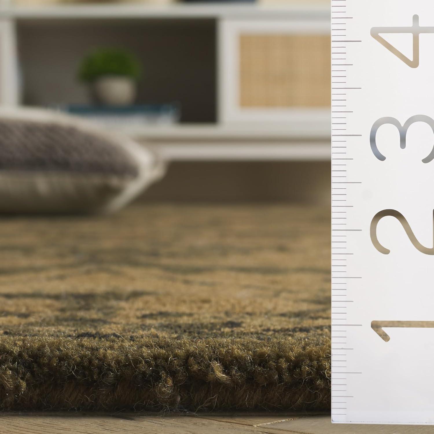 Antiquity AT824 Hand Tufted Indoor Area Rug - Olive/Green - 5'x8' - Safavieh