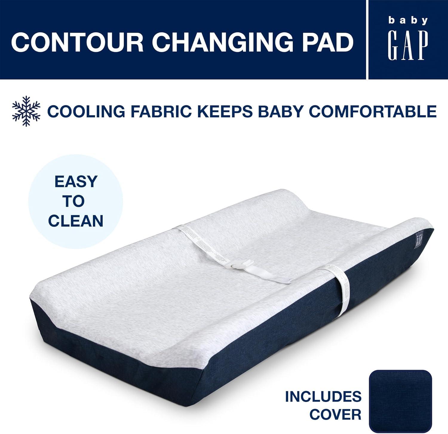 babyGap by Delta Children Contoured Changing Pad - Navy